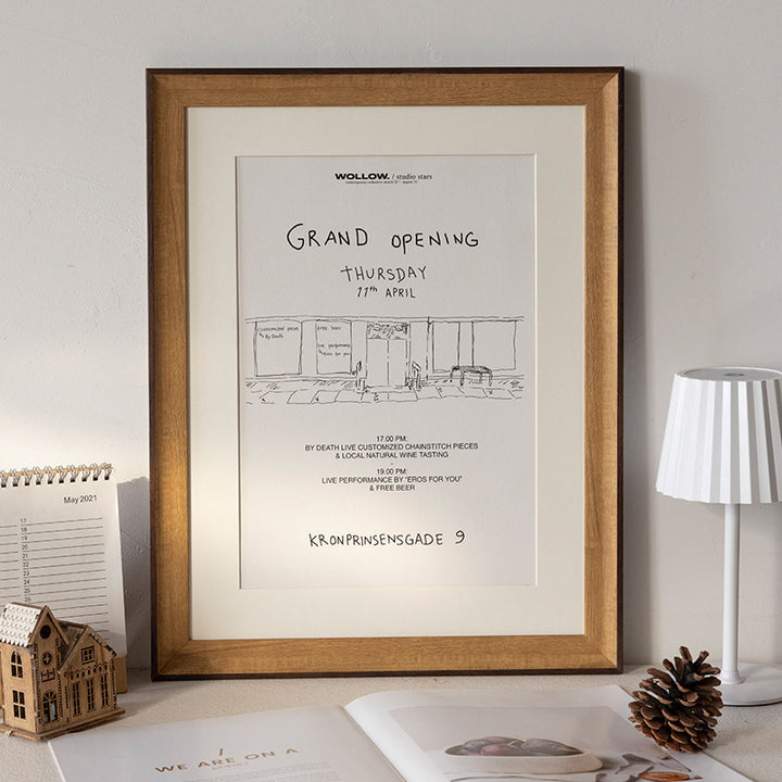 Elegant Framed Art Announcement Display