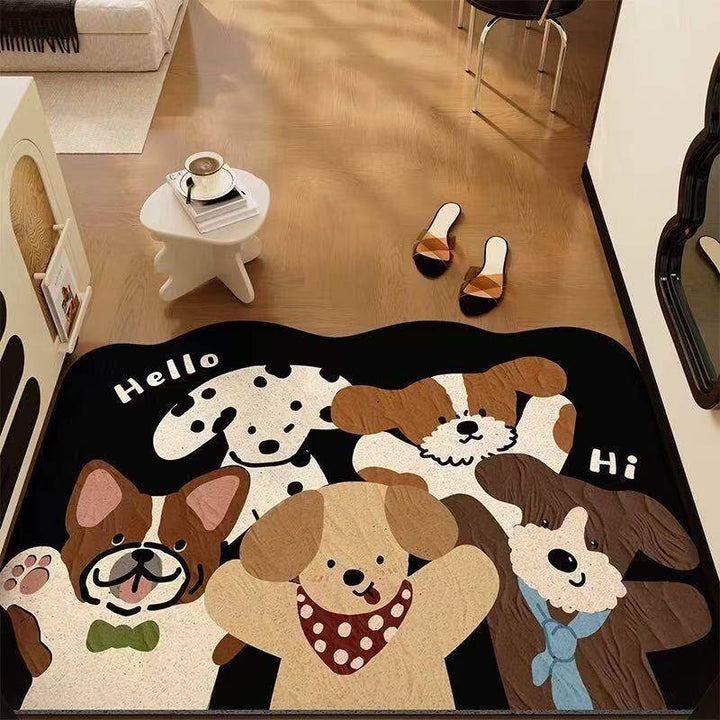Playful Cat-Themed Welcome Mat