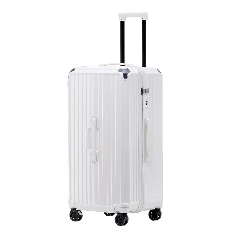 Unisex Multi-Functional Hard Shell Luggage with Beverage Holder Kalsten