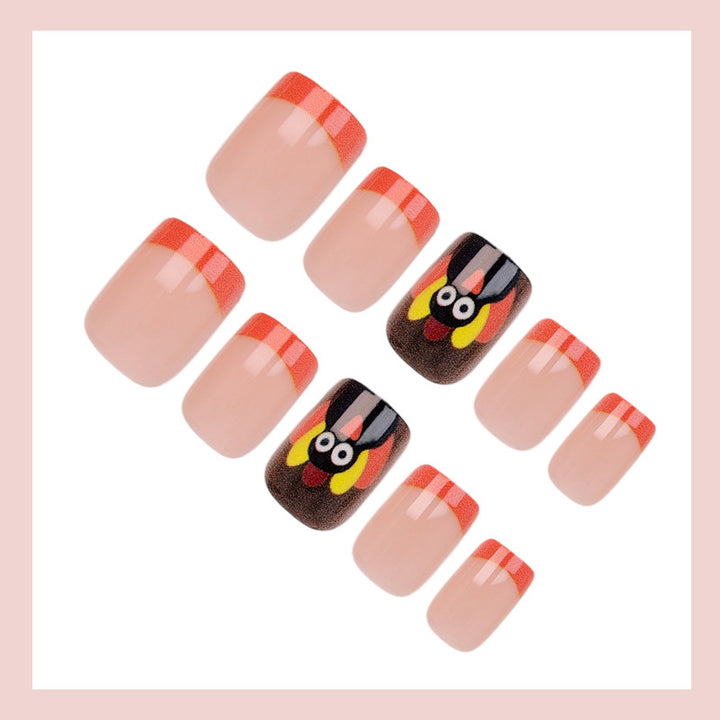 Artificial Nail Set with Festive Designs Kalsten