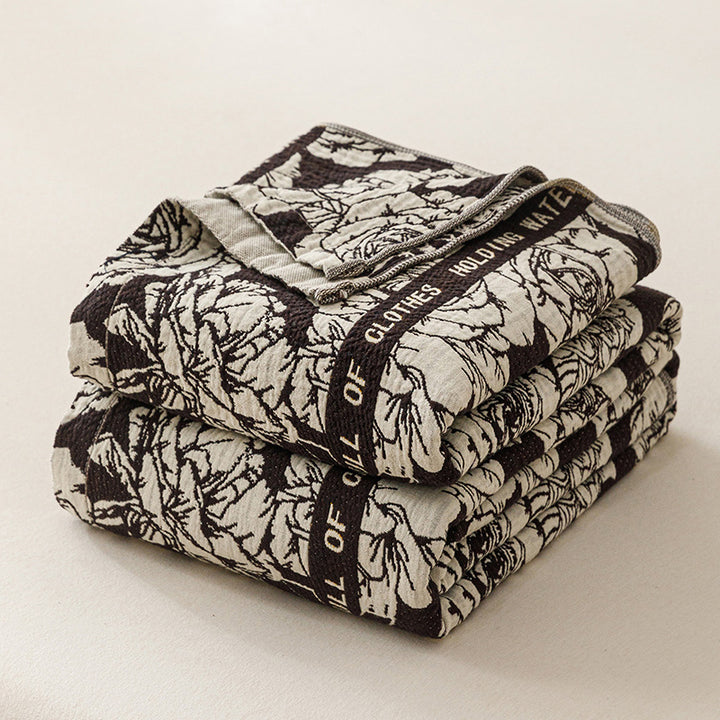Decorative Floral Throw Blanket