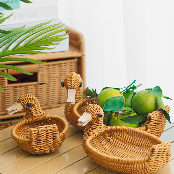 Decorative Wicker Duck Kalsten
