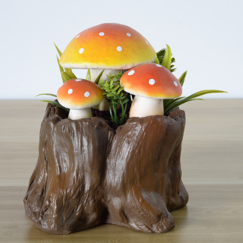 Decorative Mushroom Plant Sculpture