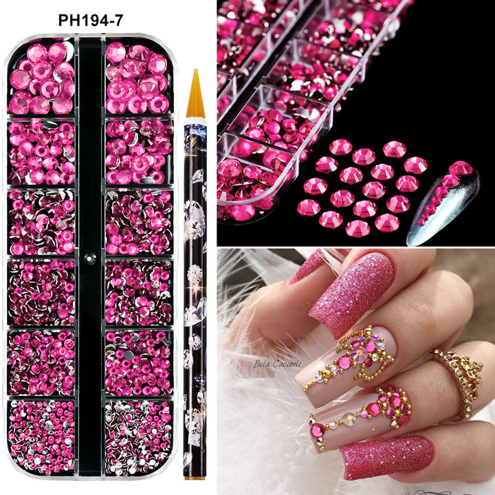 Premium Rhinestone Nail Art Decoration Kit