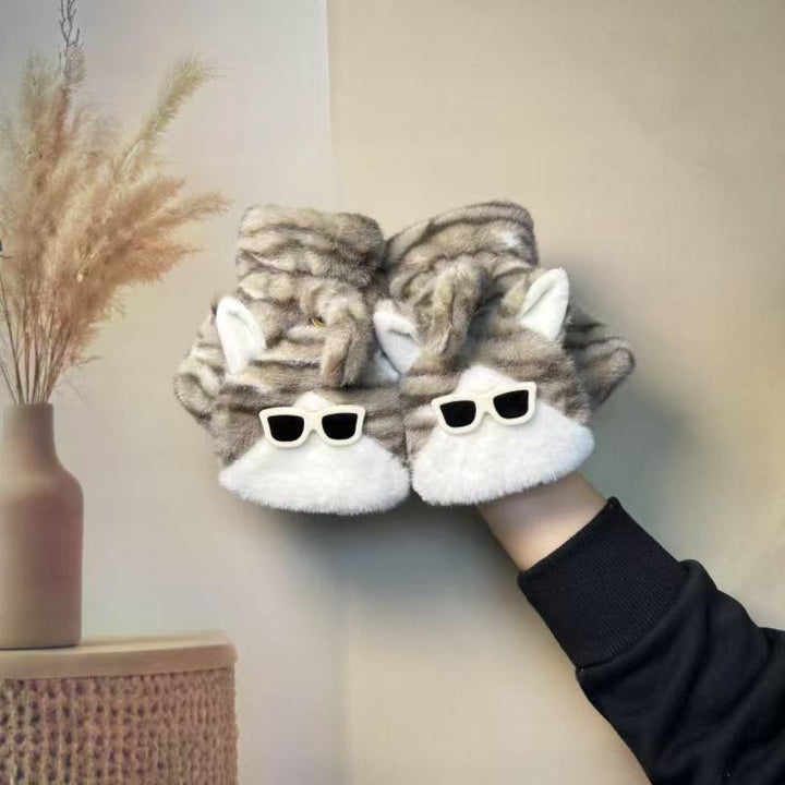 Cute Cartoon-Themed Plush Slippers Kalsten