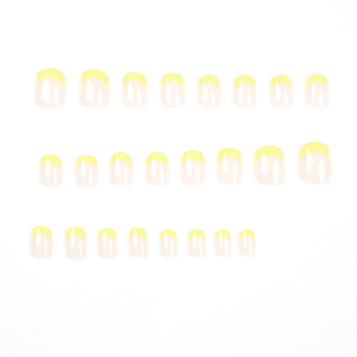 Artful Nail Art with Fresh Yellow Accent Kalsten