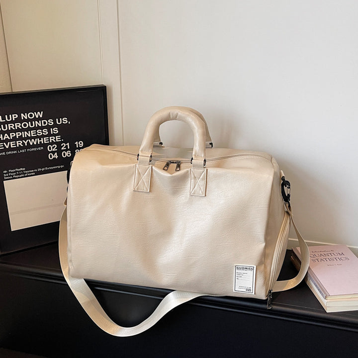 Stylish Leather Travel Duffel Bag Kalsten