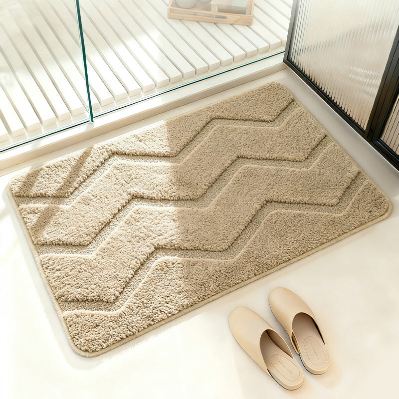 Chevron Pattern Bath Mat