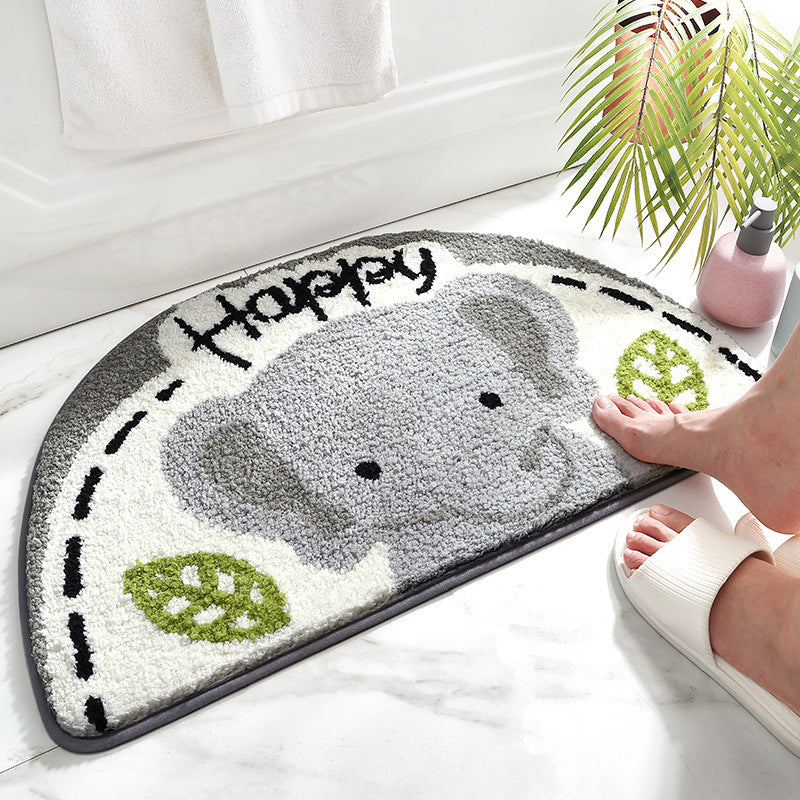 Cartoon Owl Bath Mat