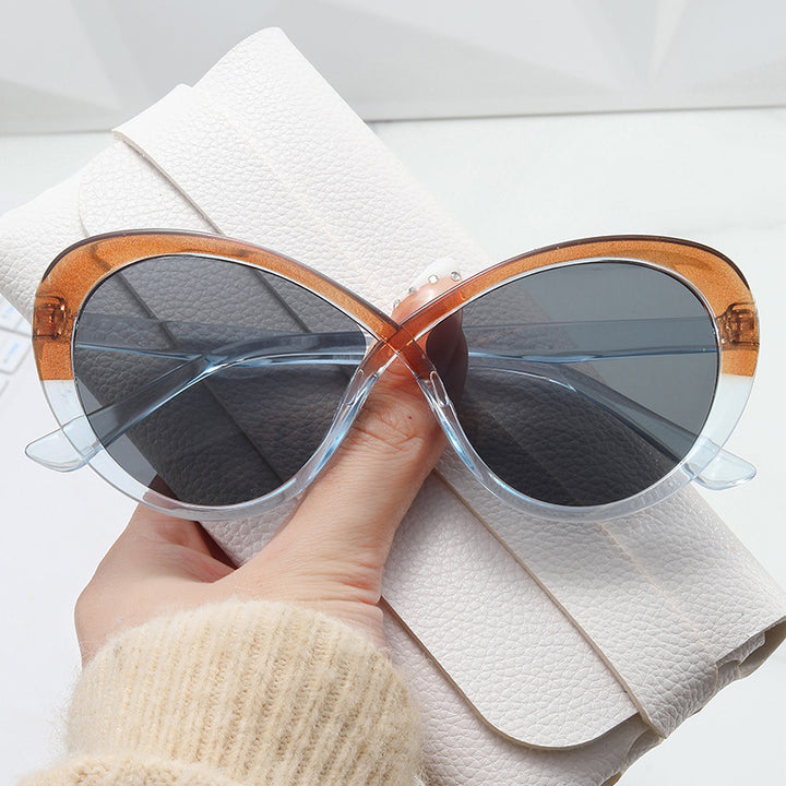 Women Cat-Eye Sunglasses with Mirrored Lenses Kalsten
