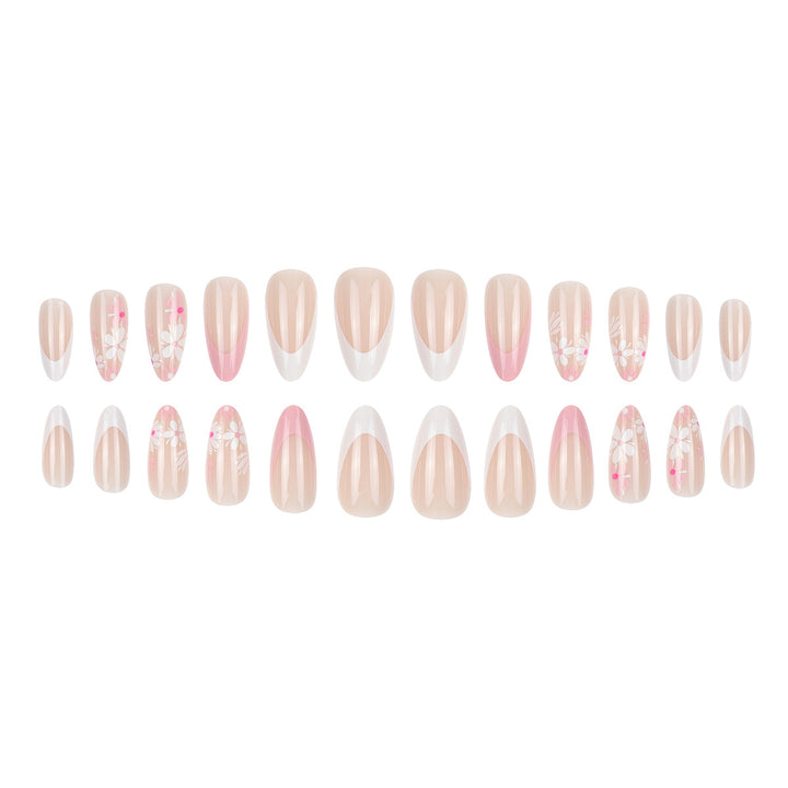 Decorative Floral Pointed Press-On Nails Kalsten