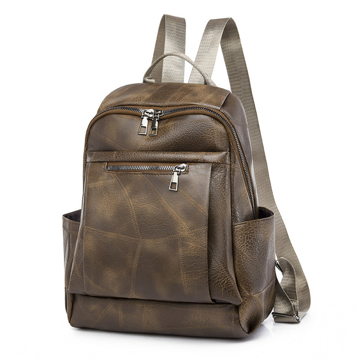 Luxurious Multi-Compartment Leather Backpack Kalsten