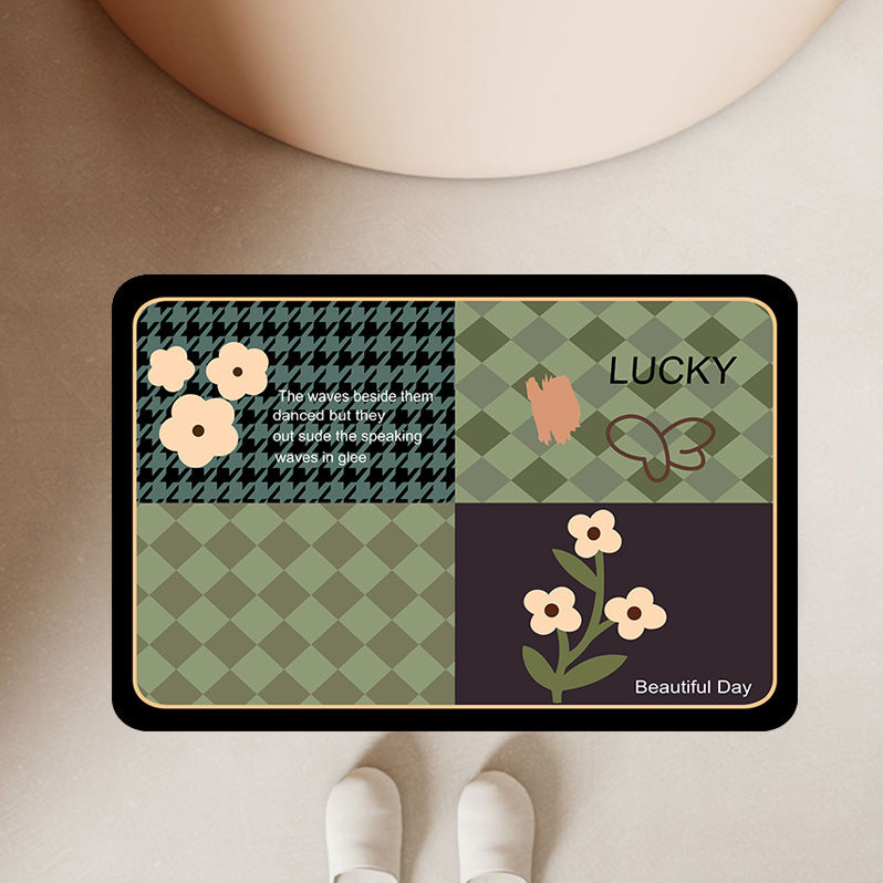 Floral Welcome Mat