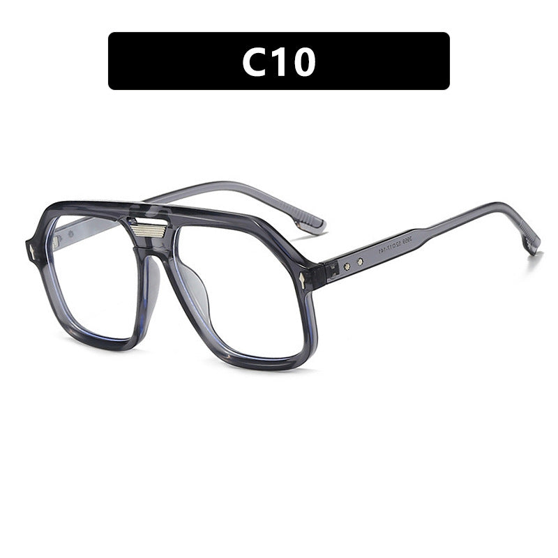 Women's oversized sunglasses with polygonal frame and UV protection Kalsten