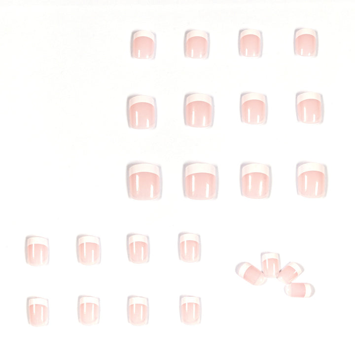 Artificial nails in French Tip design Kalsten