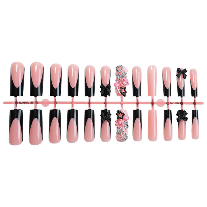 Artificial nail set with elegant accents and creative design Kalsten