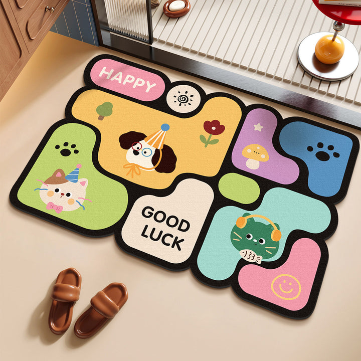 Decorative Floral Themed Area Rug for Interiors