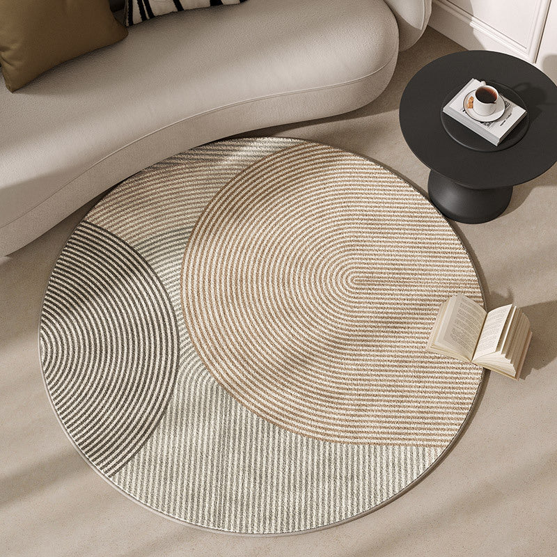 Round Motivational Area Rug Kalsten
