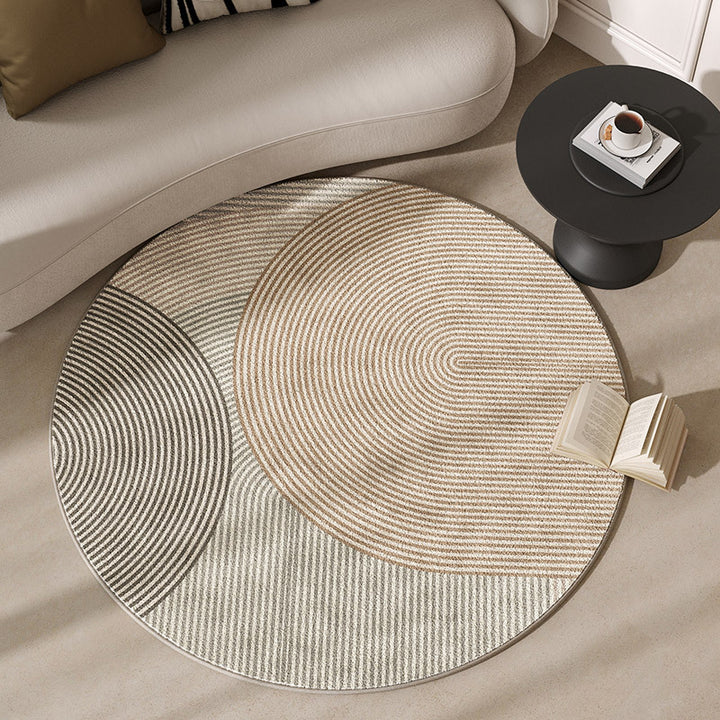 Round Motivational Area Rug Kalsten
