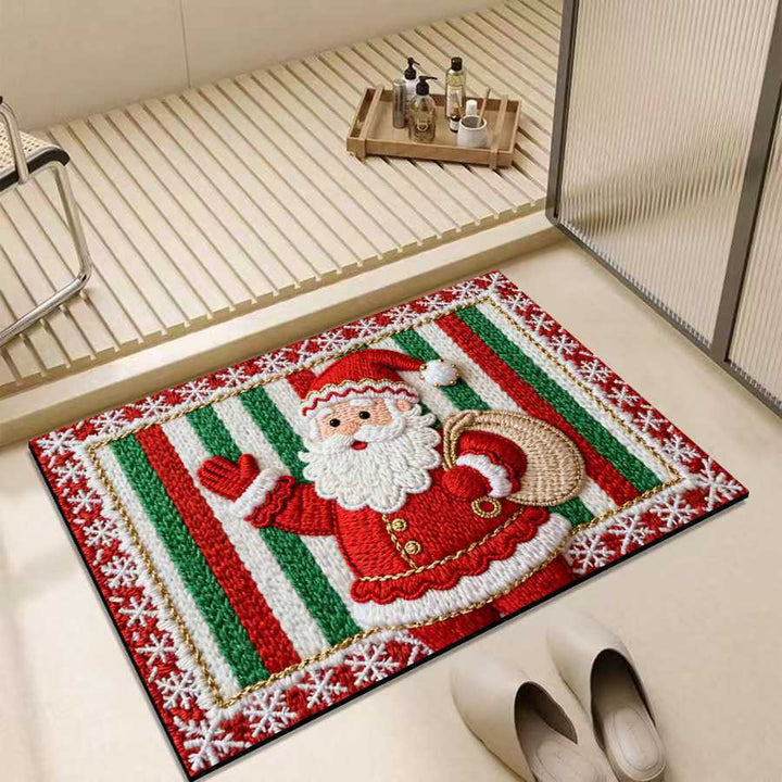 Christmas-Themed Decorative Area Mat