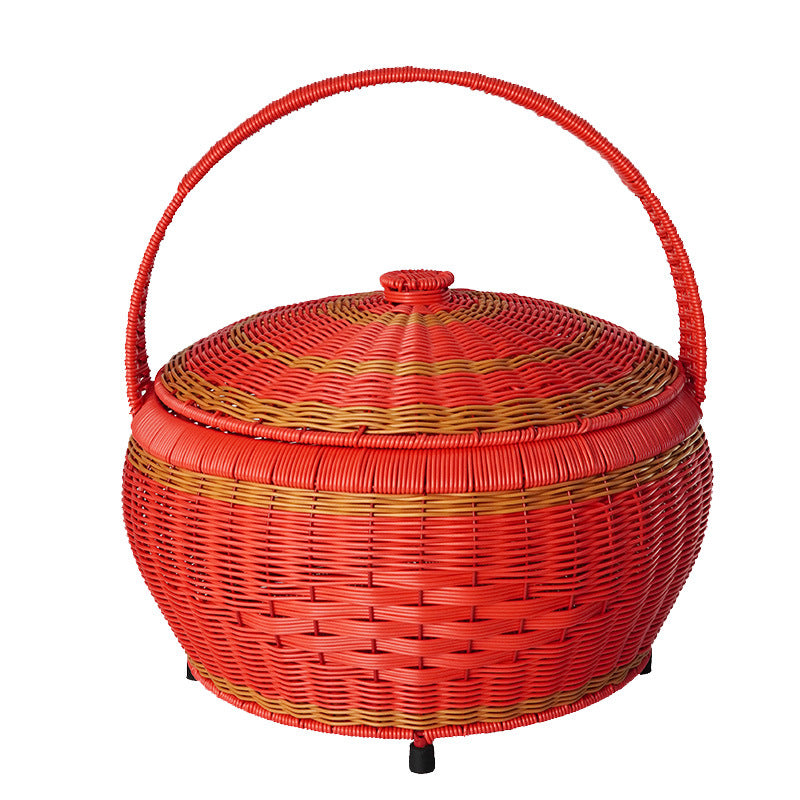 Versatile Woven Picnic Storage Basket Kalsten