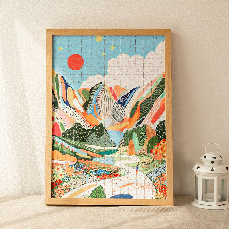Puzzle Artwork Display Frame for Home Decor