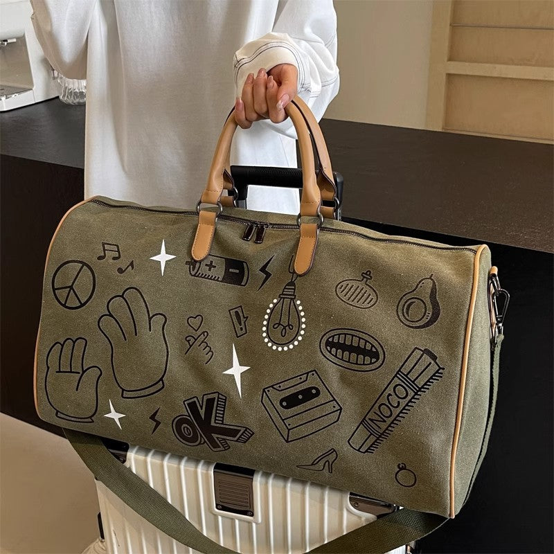 Fun Patterned Weekender Duffle Bag Kalsten