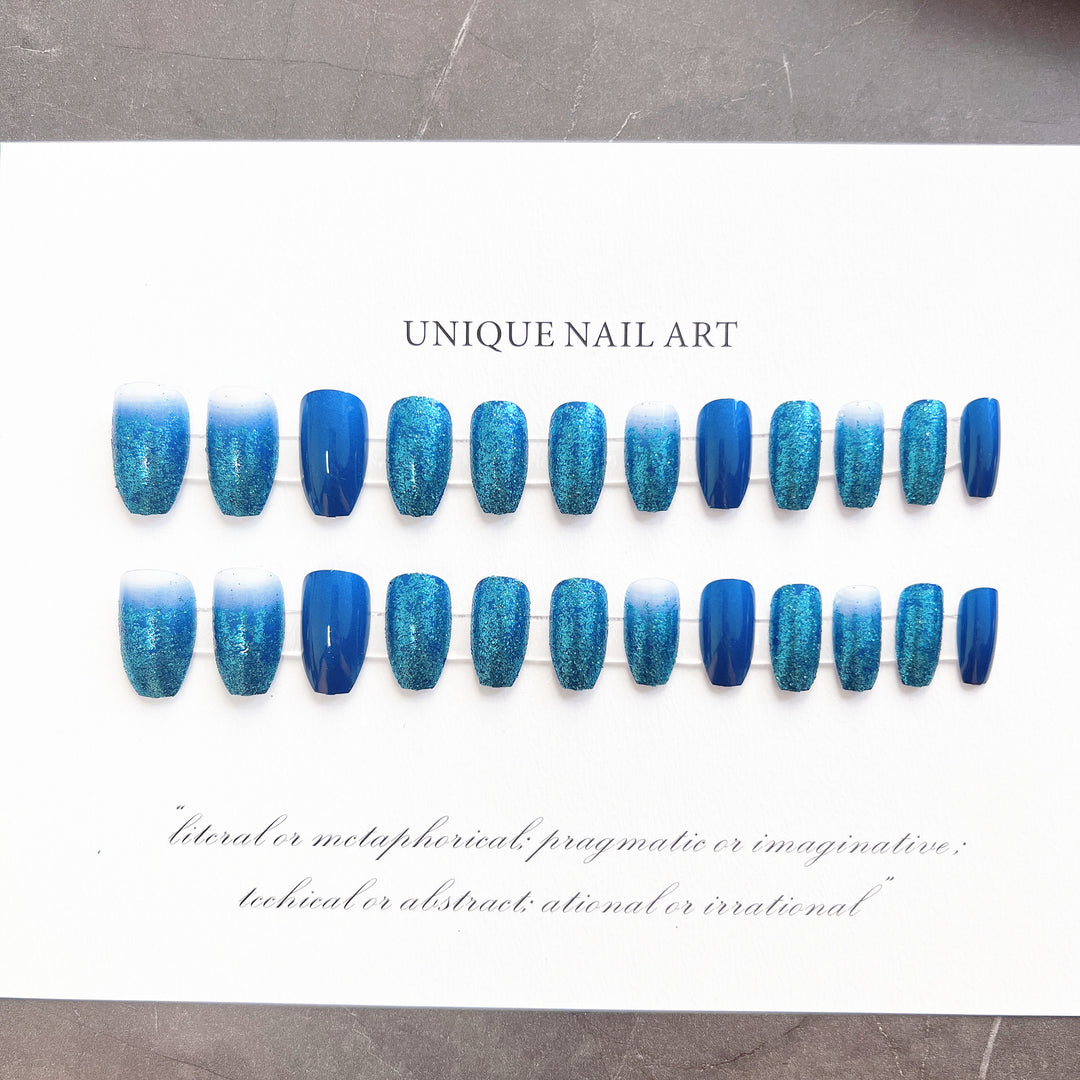 Glamorous Glittering Press-On Nail Tips