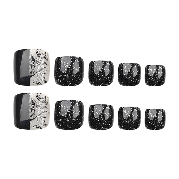 Elegant foot nail art with detailed design Kalsten