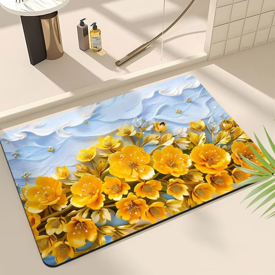 Floral Print Area Rug Kalsten