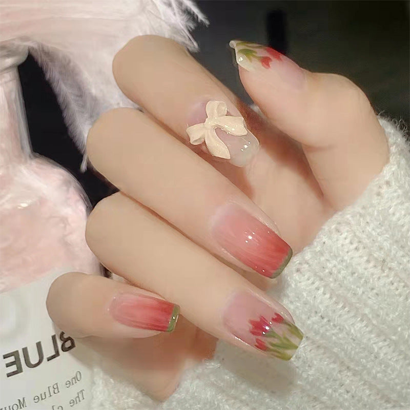 Artificial Glamorous Heart Nail Tips Kalsten