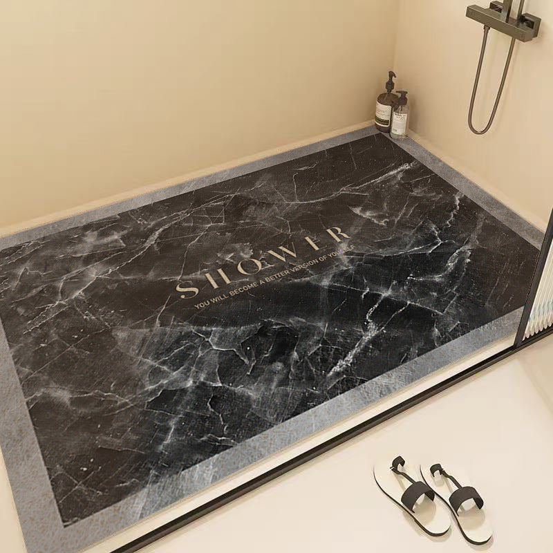 Marble Pattern Shower Mat Kalsten