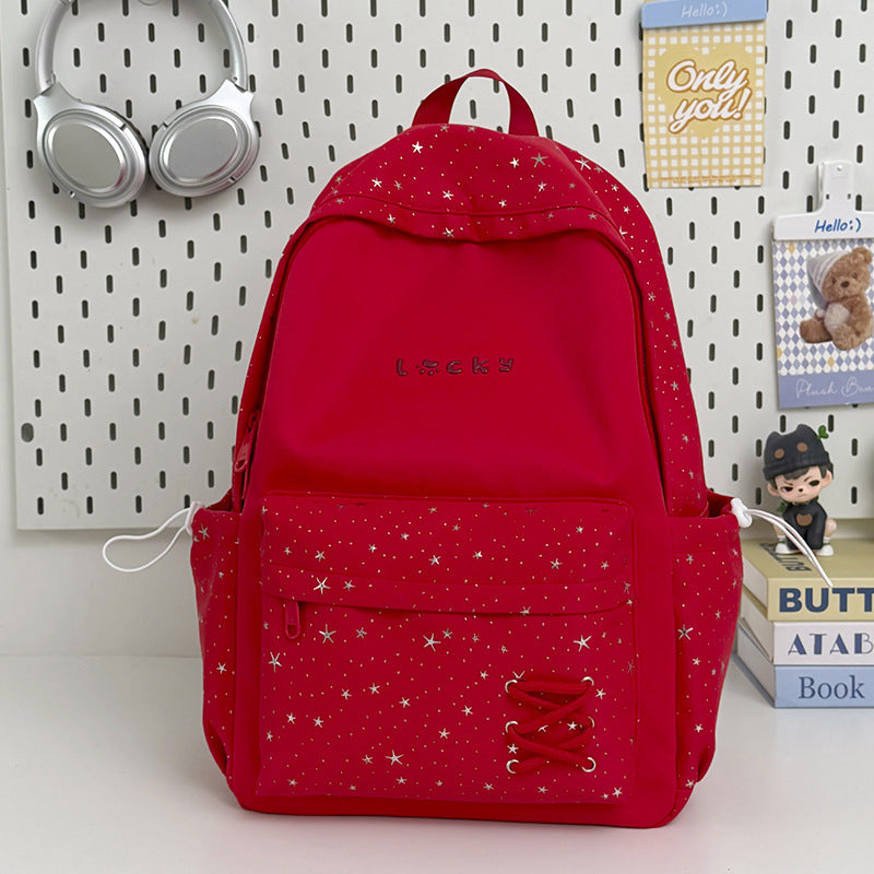 Stylish Star-Printed School Backpack Kalsten 1791205171