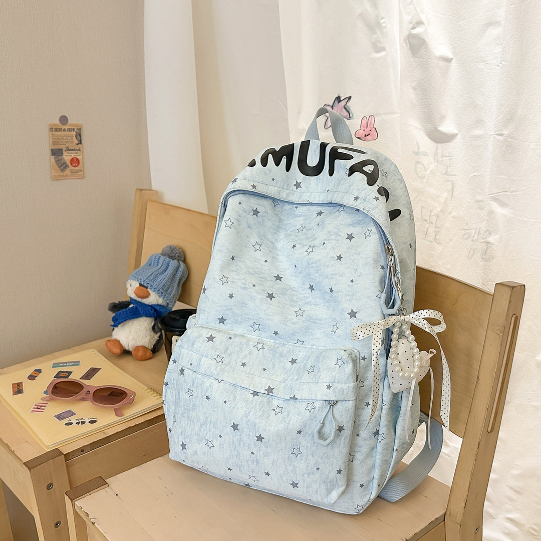 Casual Star-Embellished Backpack Kalsten