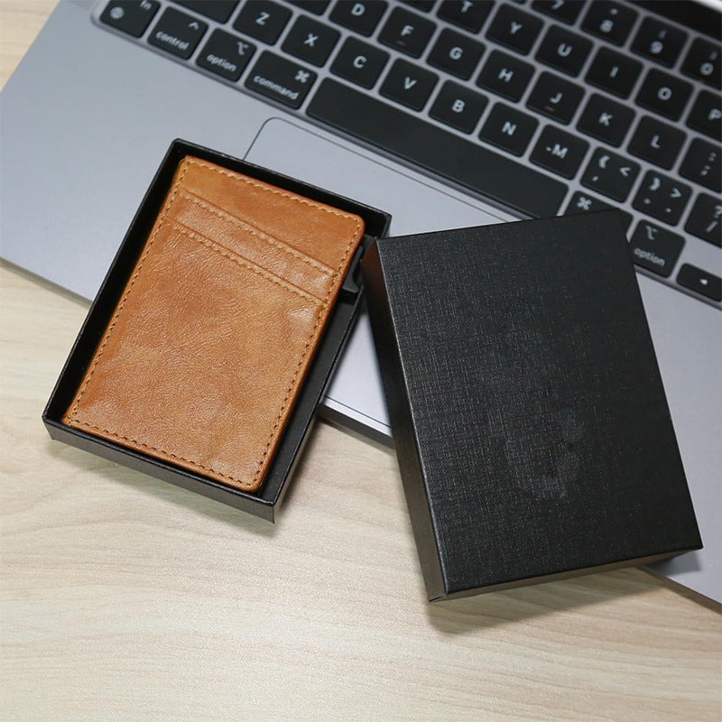 RFID-Blocking Slim Leather Cardholder Kalsten