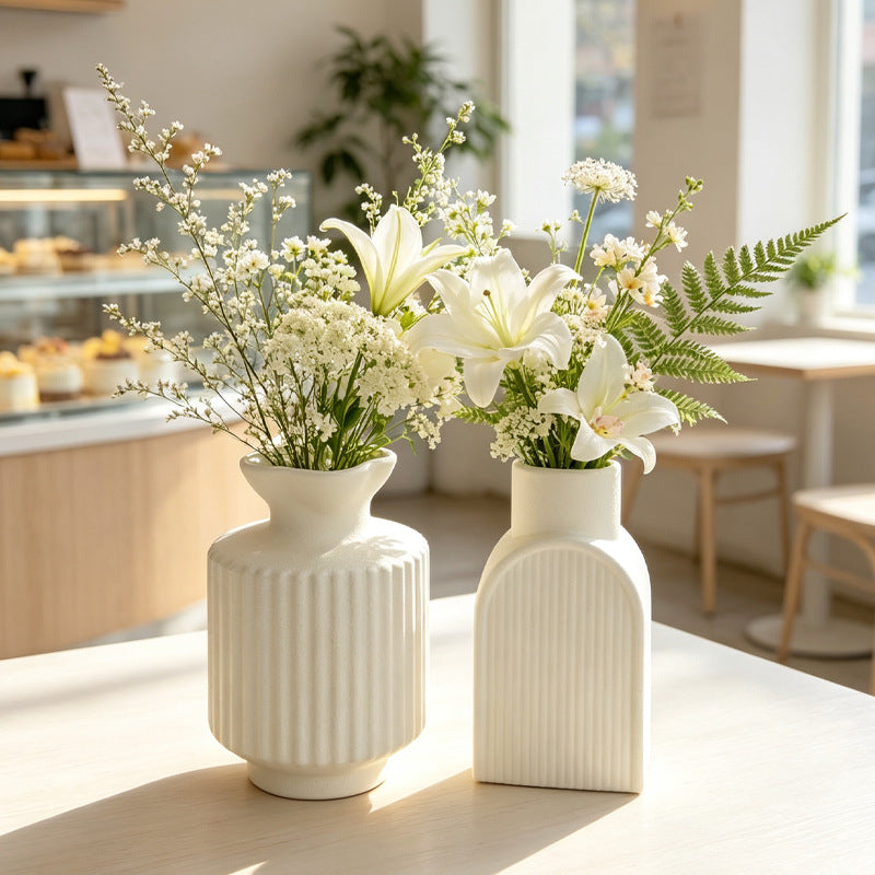 Stylish Textured Ceramic Flower Vase Kalsten