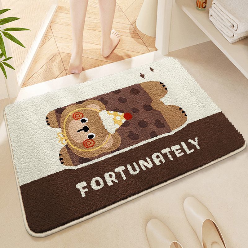 Cute Cartoon-Themed Bathroom Mat