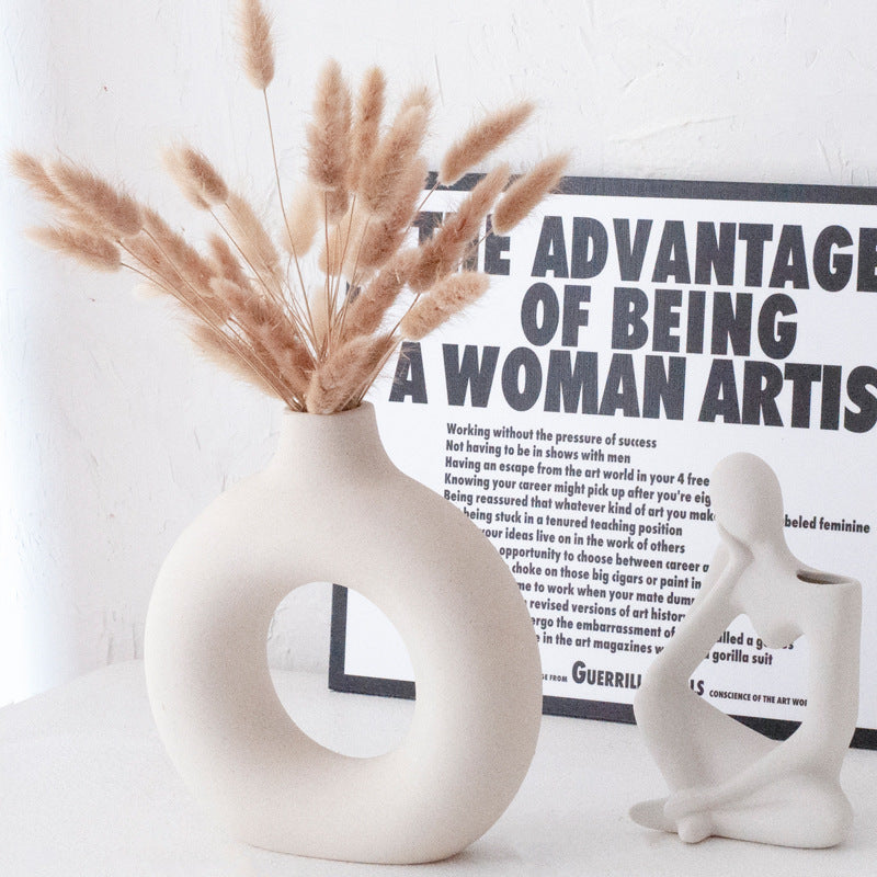 Modern Abstract Ceramic Flower Vase