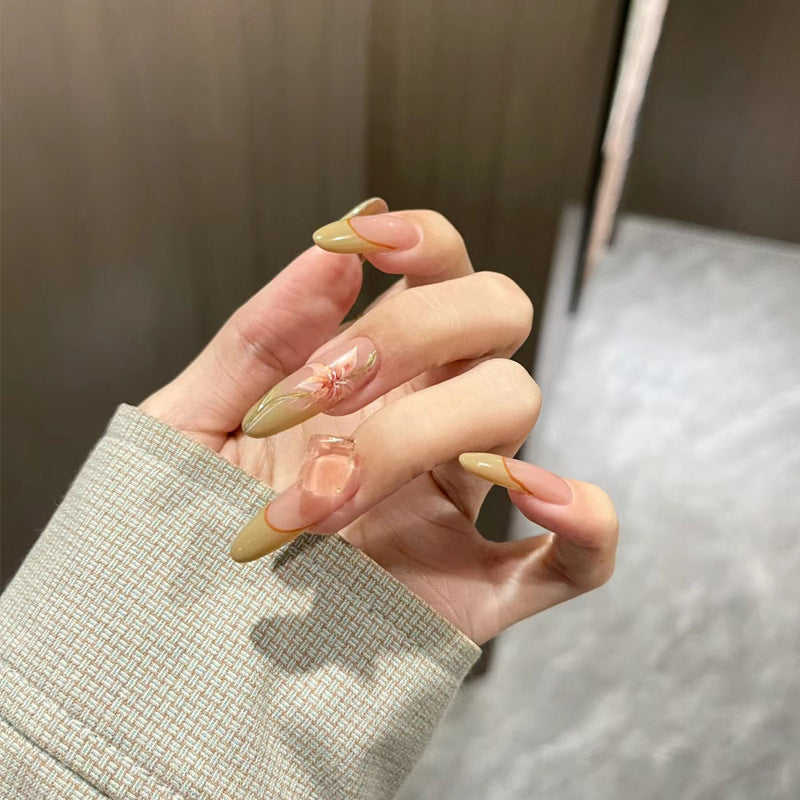 Floral Design Press-On Nails Set Kalsten