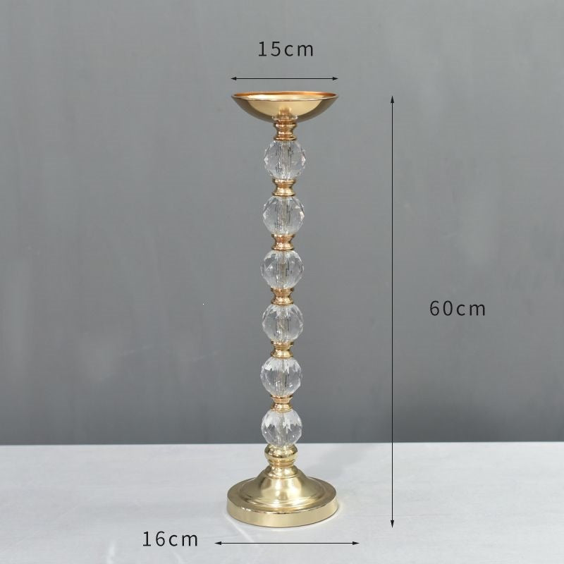 Elegant Crystal Candle Holder
