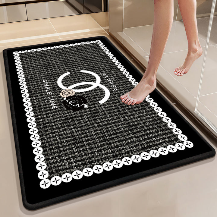 Stylish Abstract Design Bath Mat