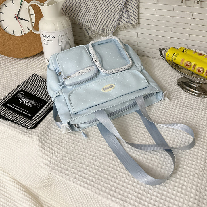 Stylish Multi-Pocket Patterned Backpack Kalsten
