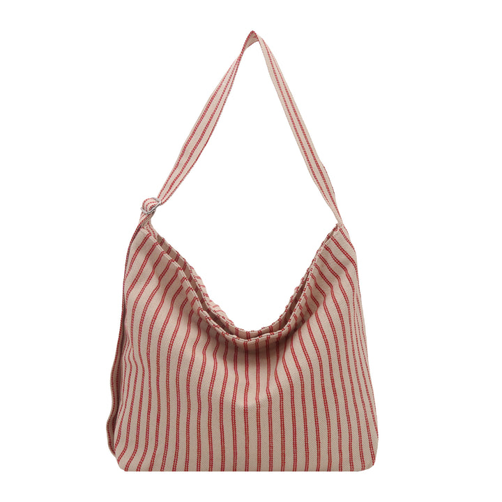 Casual Striped Canvas Tote Bag Kalsten