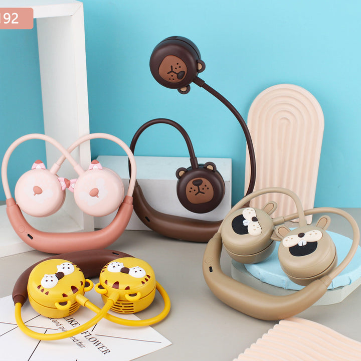 Ladies Neck Fan in Cute Animal Design Kalsten