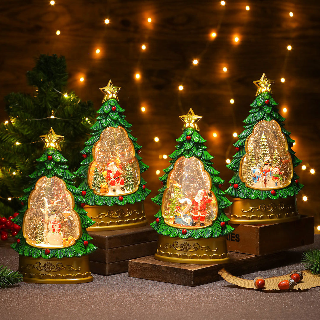 LED Christmas Tree Snow Globe Decoration Kalsten