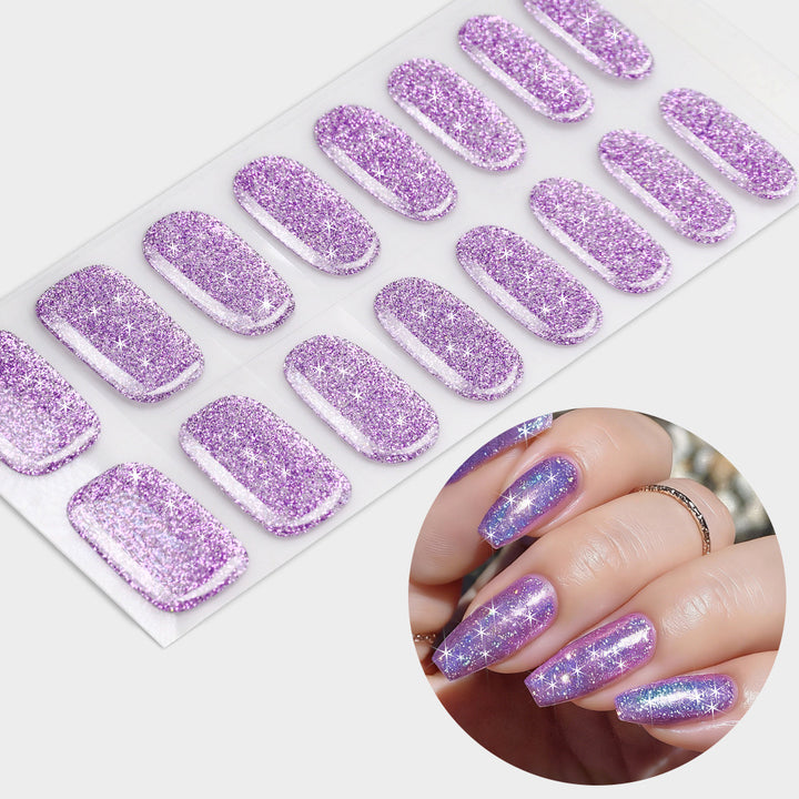 Glittering Gel Nail Wraps