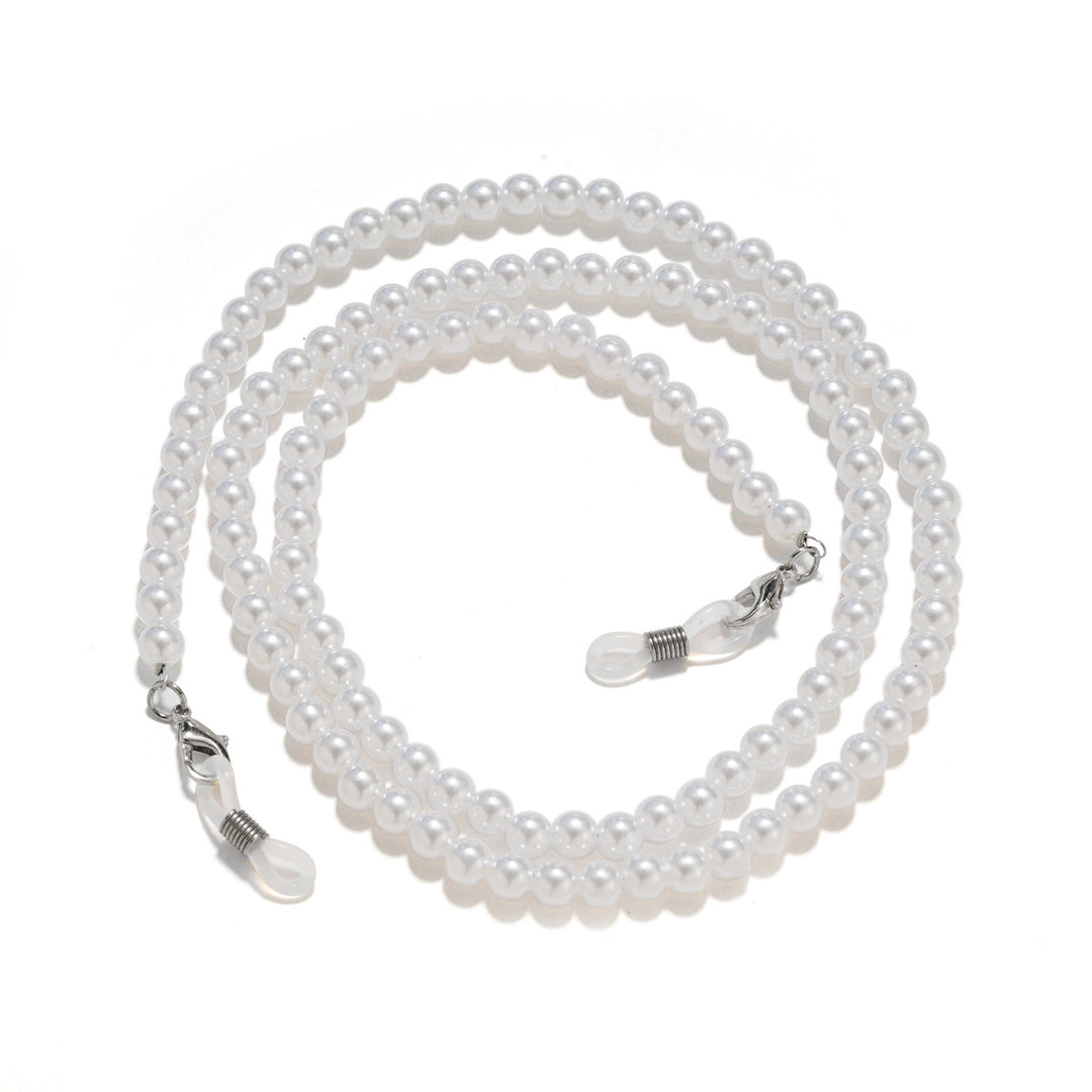 Pearl necklace with practical chain holder Kalsten