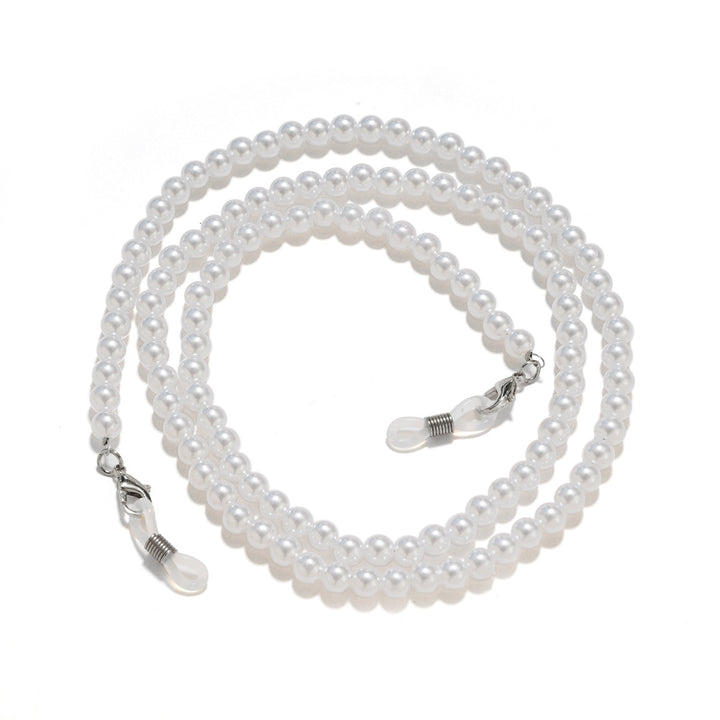 Pearl necklace with practical chain holder Kalsten