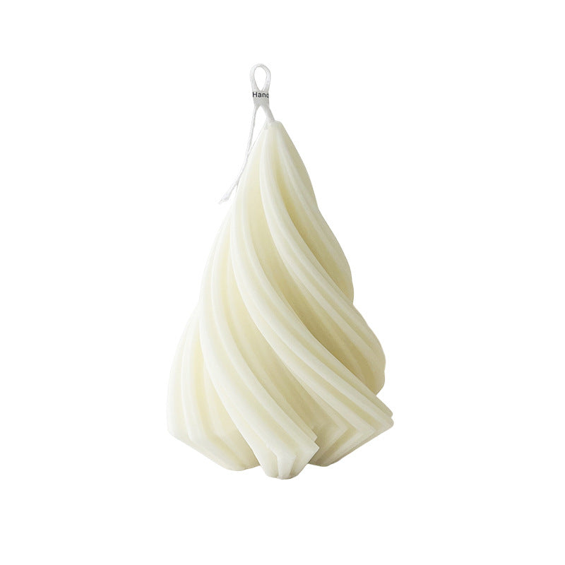 Swirl-Shaped Decorative Candle