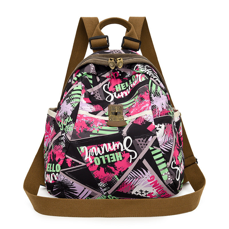 Trendy Graphic Print Backpack Kalsten